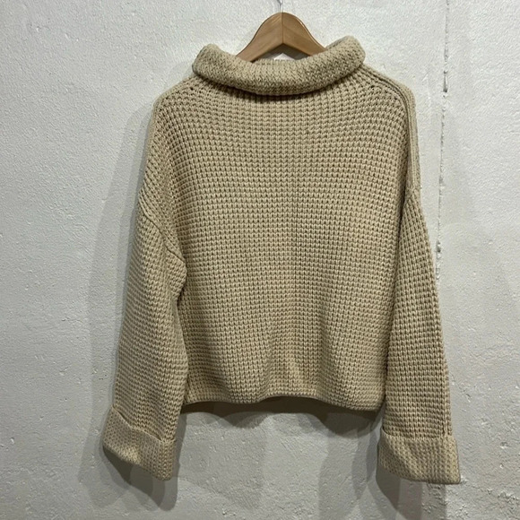 Free People Chunky Turtleneck Sweater - Picture 1 of 3